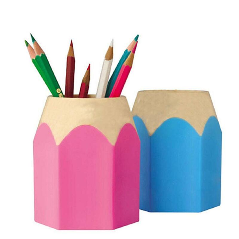 Creative Pen Vase Pencil Pot Makeup Brush Holder Stationery Desk Tidy Container Makeup Brush Storage Case