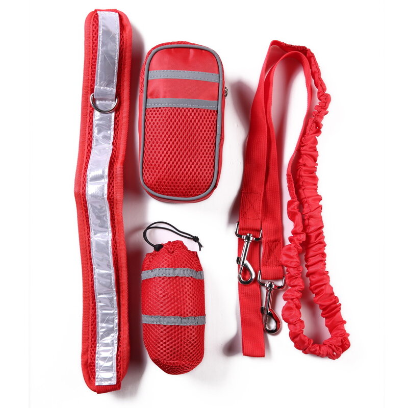 Amazon Hot Selling Dog Running Pet Sports Set Reflective Haulage Rope Package Running Traction Belt Training Package