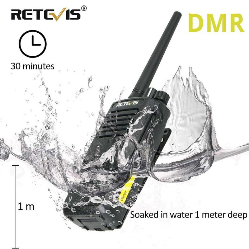 Retevis-RT50 DMR Digital Walkie Talkie, rádio bidirecional à prova d'água, criptografia AES256, rádio Motorola, alta potência, UHF, IP67, 10pcs
