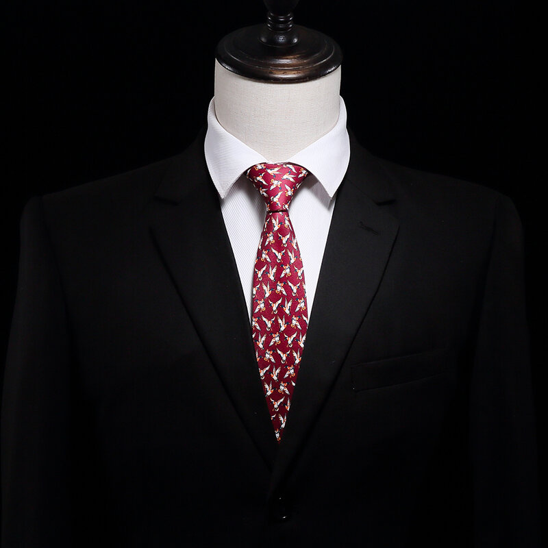 Gravata geométrica floral paisley masculina, gravata de seda feita à mão, gravata estampada moda para festa de negócios e presente de casamento, 8cm, novo, 2021