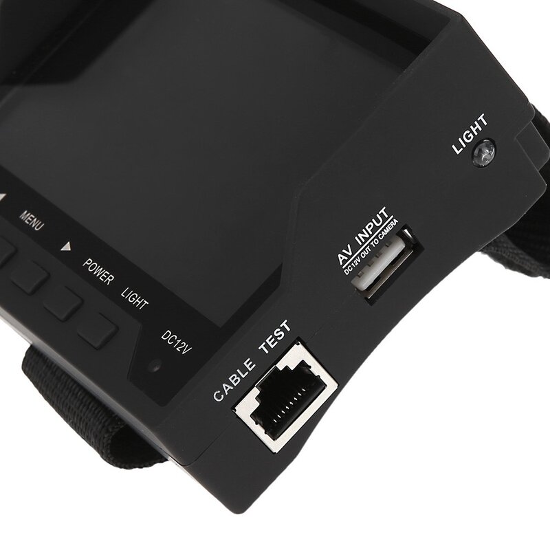 Moniteur de test de câble réseau Portable LED TFT 4.3 ", Installation de caméra CCTV, système de détection, testeur de sécurité pour la Surveillance