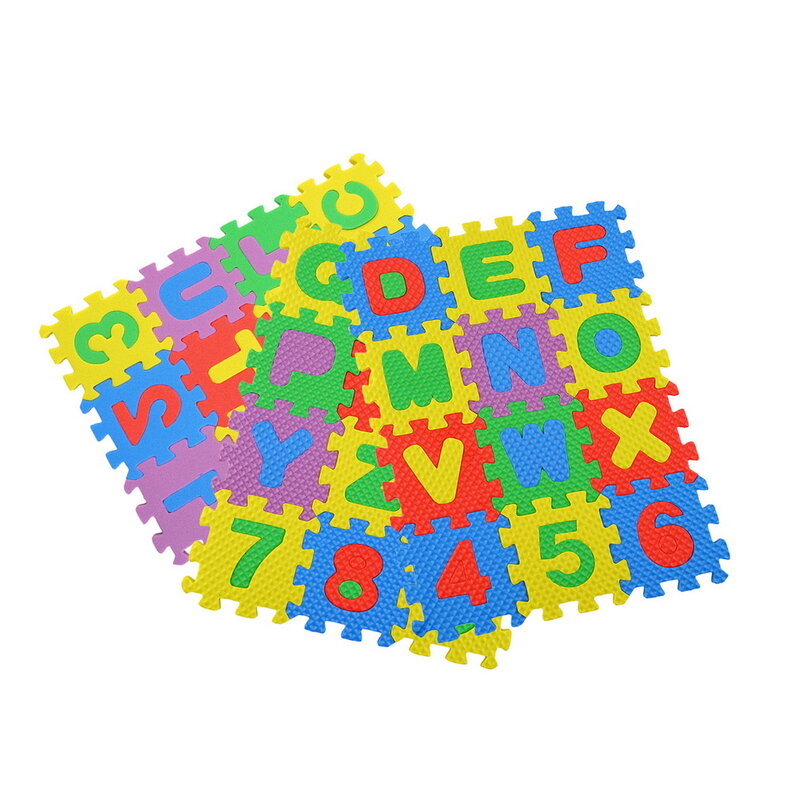 Dziecko 36-częściowa pianka podkładka do puzzli ucząca się alfabetu ABC nauka dzieci litery podłoga zabawka zabawki edukacyjne edukacyjna