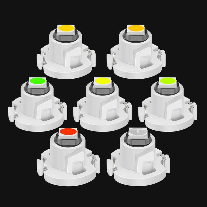 Bombillas LED superbrillantes T3 T4.2 T4.7 para Interior de coche, lámpara indicadora de salpicadero, 12V, 10 Uds.