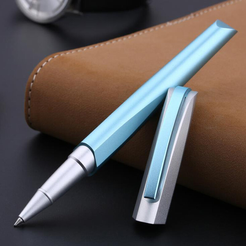Picasso 960 beleza de riemann alumínio azul rolo bola caneta recarregável profissional escritório papelaria casa escola escrita