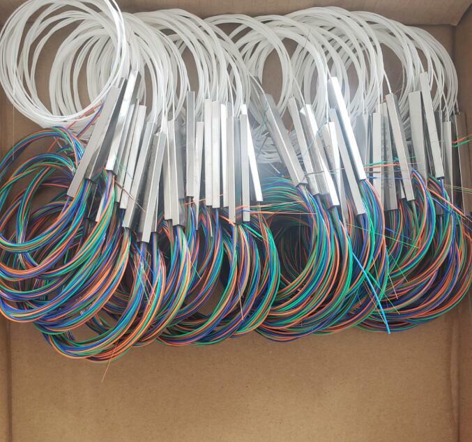 Divisor de fibra ótica e cores plc, mini tipo g657a, 1x2, 1x4, 1x8, 1x16, 0.9mm
