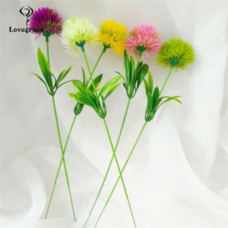 Fleurs de pissenlit artificielles en plastique, 1 pièce, fausses branches, pour un mariage, pour un jardin, pour décorer une maison
