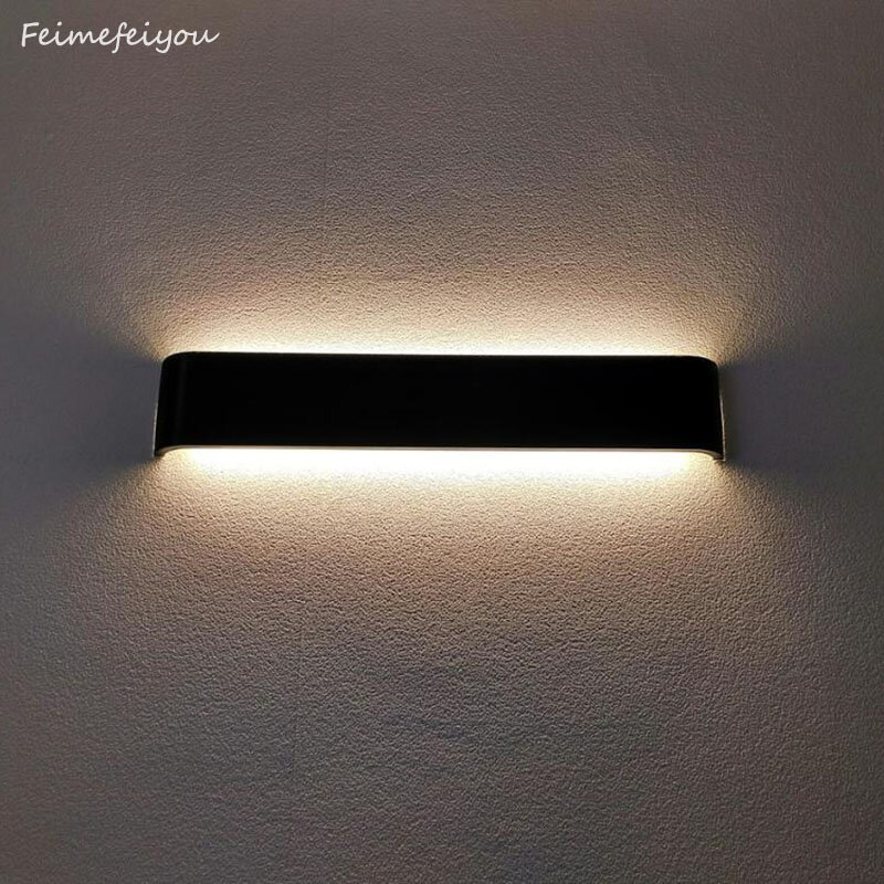 Luces nowoczesna minimalistyczna lampa aluminiowa LED lampka nocna kinkiet lampa do lustra łazienkowego bezpośrednia kreatywna aleja dekoracja sypialni