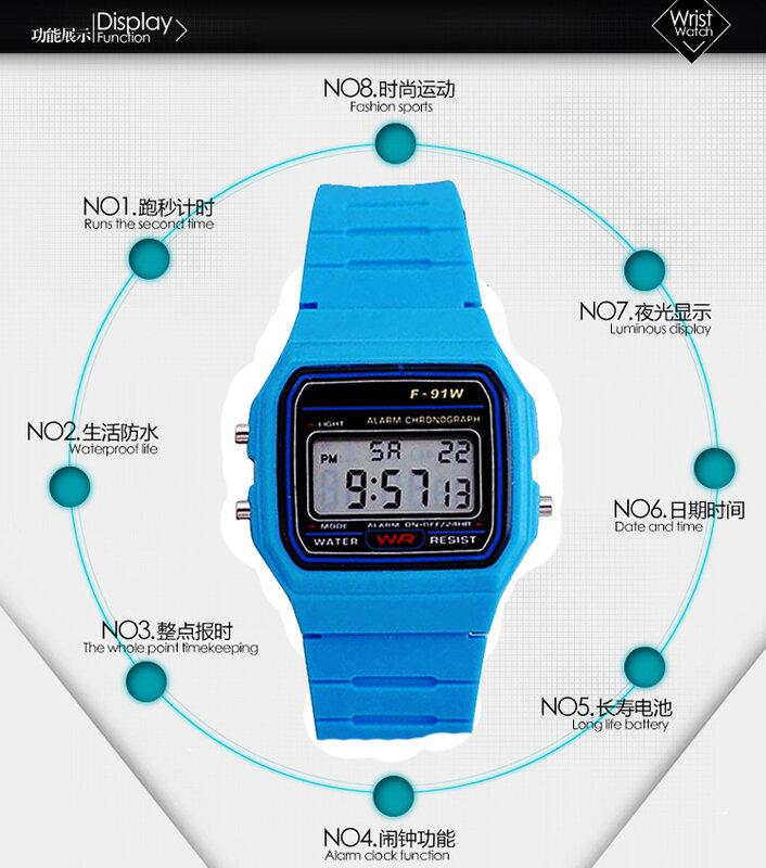 Wielofunkcyjny ultra-cienki podświetlany Alarm zegarki dla dzieci sportowy zegarek elektroniczny dziewczyny zegar dla ucznia kwadratowy zegarek LED dla dzieci