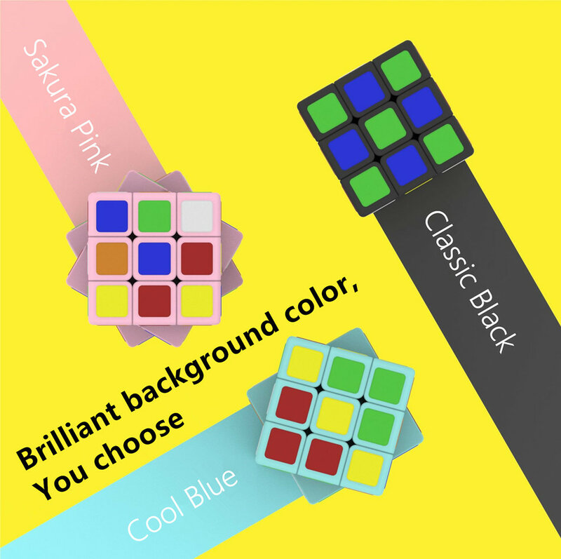 Cubelab 어린이용 미니 매직 큐브 퍼즐, 미니 매직 큐브, 3x3, 전문가용 1 cm 속도 큐브, 블루 핑크 블랙 장난감, 어린이 선물