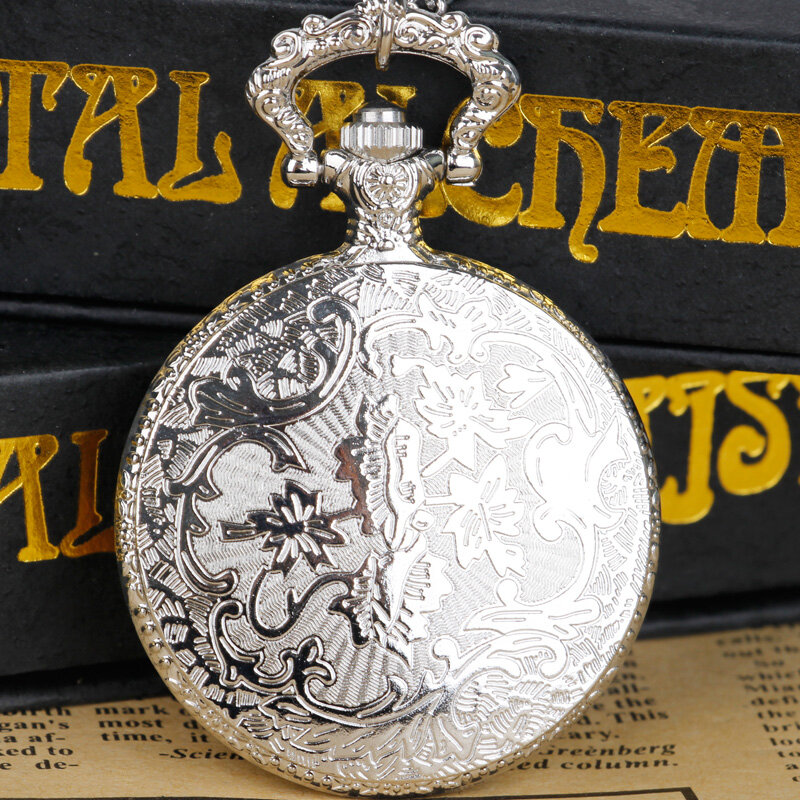 New Fashion Badges Sickle Hammer Pocket Watch Necklace Bronze Pendant Chain Clock Best Gifts Women Men Souvenir
