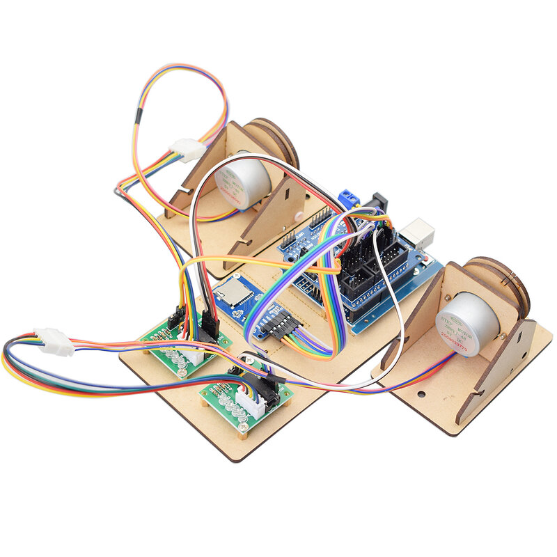 Robô Pintura Kit para Arduino, Brinquedo Passo DIY, Pull Line Plotter, Robot Maker, Conjunto Completo, DIY
