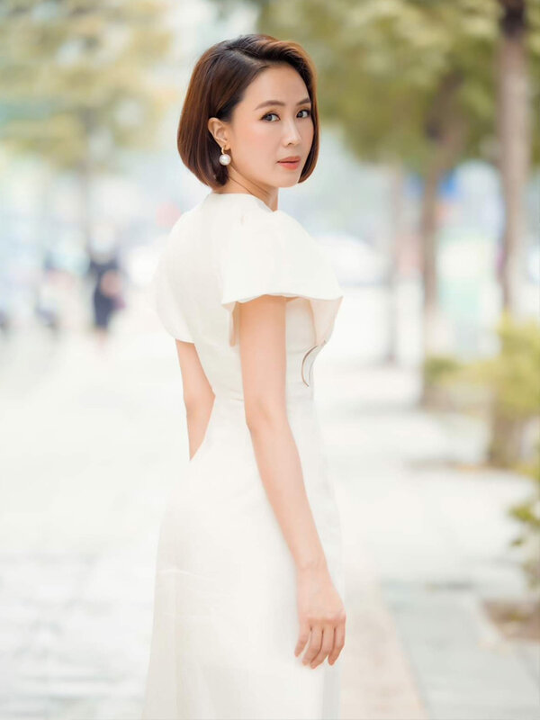Sastre tienda tres-dimensional flor en relieve costura de moda jacquard slim de cintura alta blanco vestido formal desgaste de la ocasión