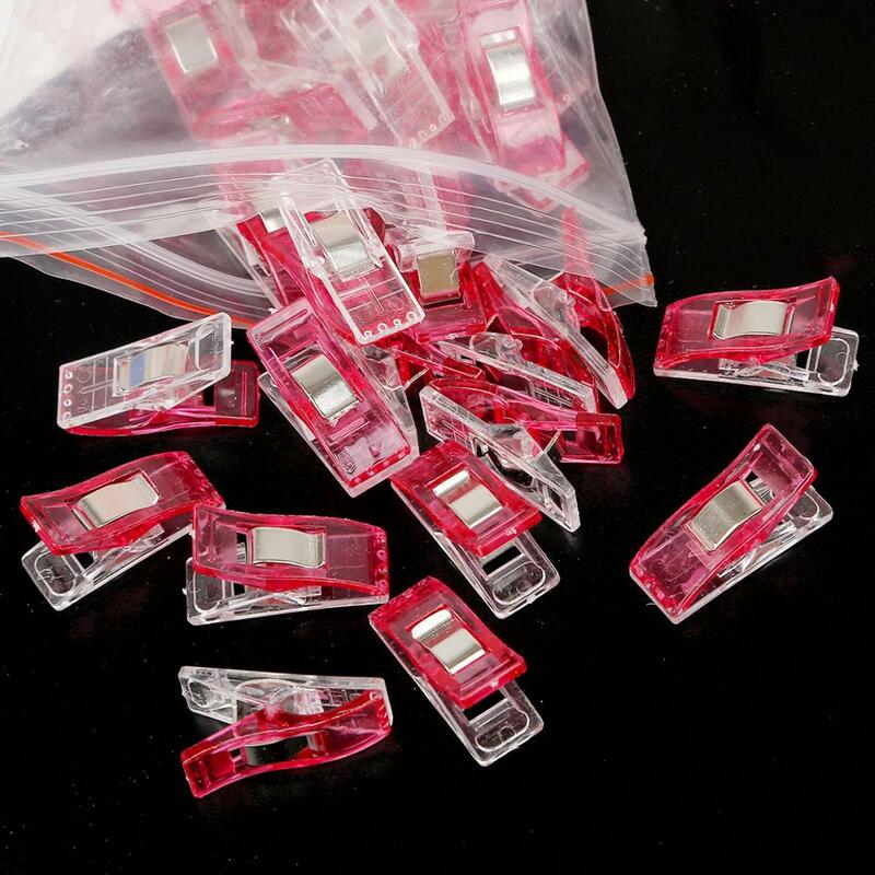 10/20/50Pcs Mix Color Plastic Sewing Clips Safety Quilting Crocheting Knitting Clips Binding Paper Sewing Craft Tool Supplies
