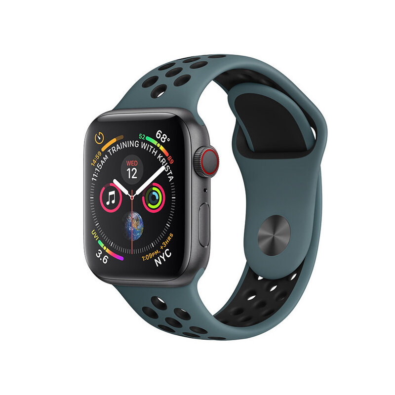 Correa de silicona para apple watch banda 5 44mm 40mm reloj apple watch 4 3 2 1 correa iwatch banda 42mm 38mm pulsera deportiva