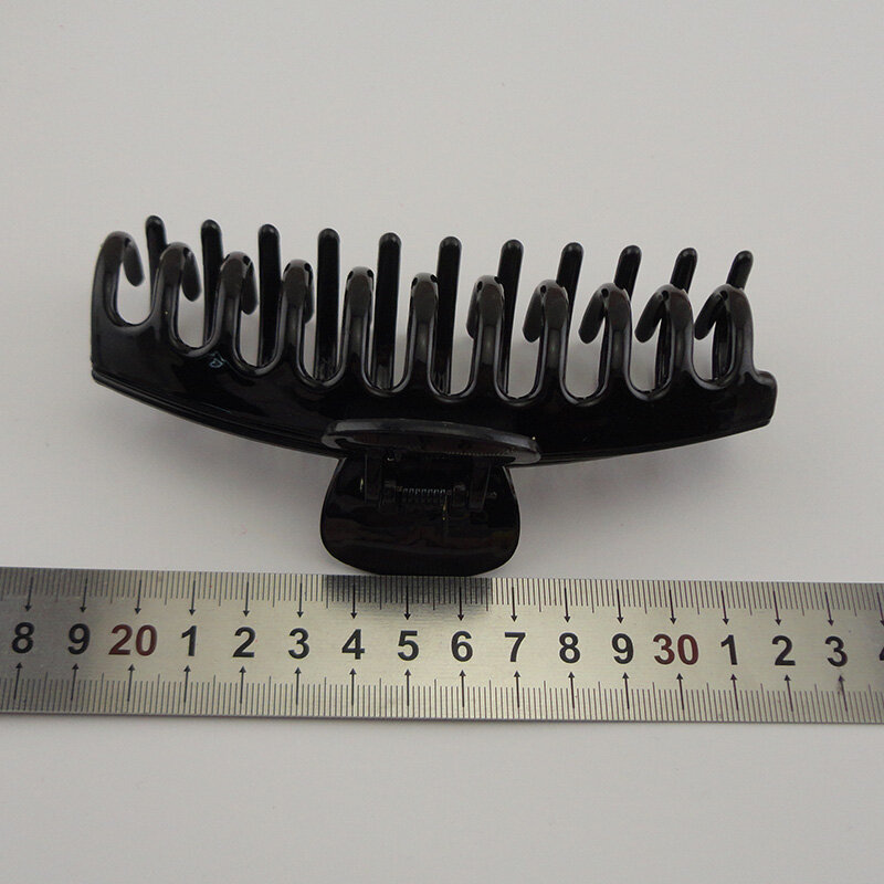 プラスチック製のヘアクリップ,大きな茶色のポニーテールを保持するためのツール,5個,9.0cm,11.0cm,13.0cm