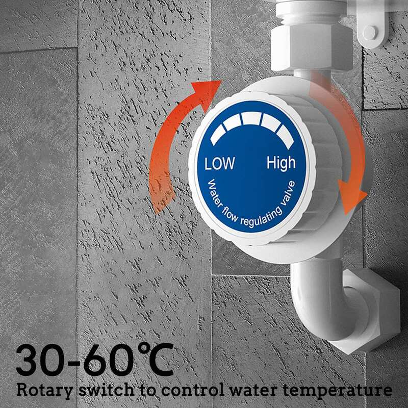 3S ogrzewanie prysznic z podgrzewaczem wody 3500W 220V łazienka kuchnia natychmiastowa bezzbiornikowa elektryczna grzałka do wody wyświetlacz temperatury ue wtyczka