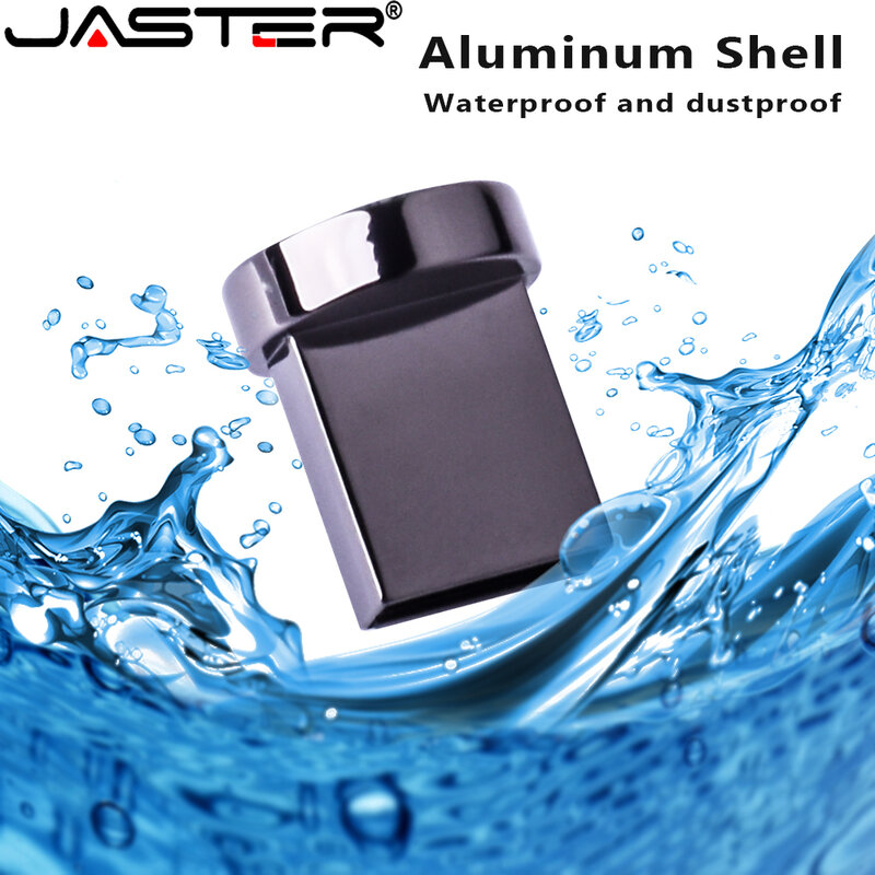 JASTER 2.0 Ổ USB Flash 128GB Mini Nút Kim Loại Thiết Bị Lưu Trữ 64GB Vàng Thẻ Nhớ 32GB 16GB 8GB Chống Nước Thẻ Nhớ