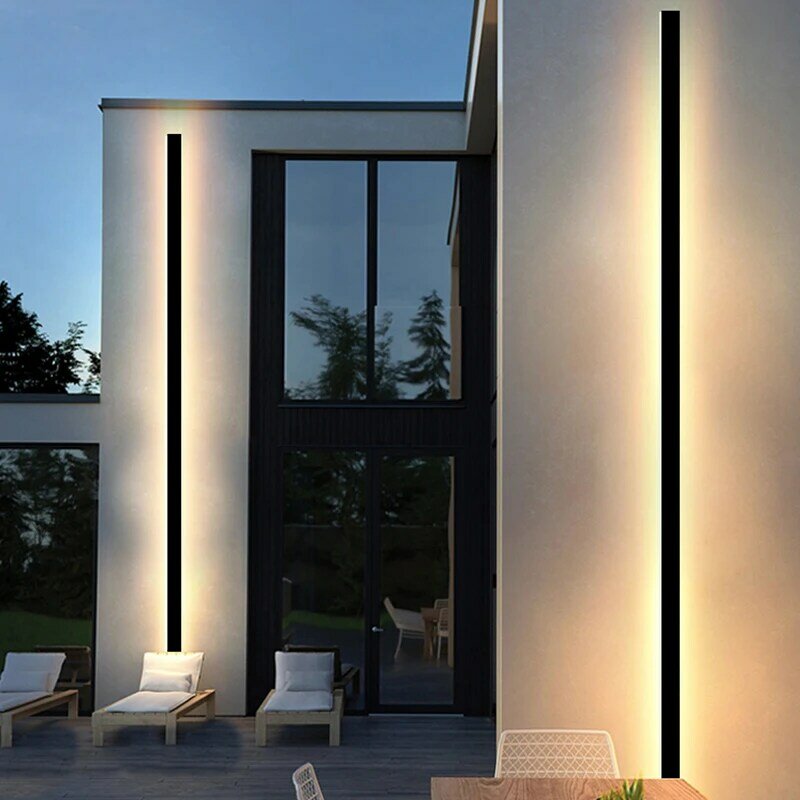 Luz LED de pared para exteriores, lámpara moderna impermeable IP65, para porche, villa, jardín, patio, exterior, a prueba de lluvia, delante de la puerta del garaje