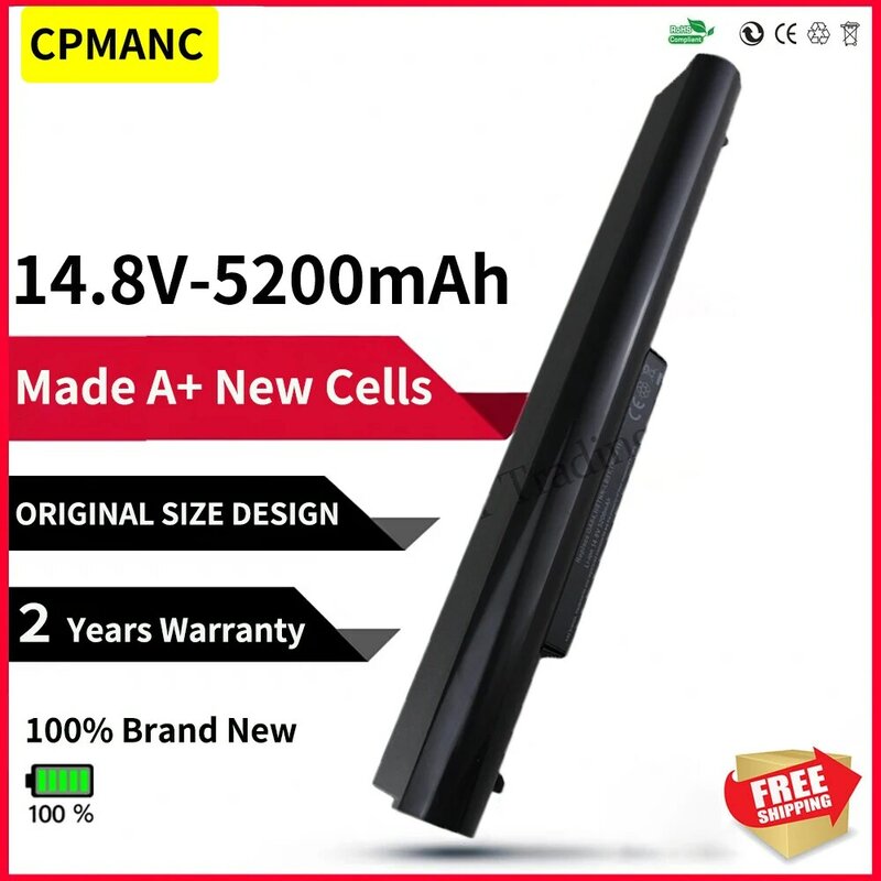 CPMANC – batterie d'ordinateur portable 14.8V, 5200mAh, OA04, pour HP 240 G2 CQ14 CQ15 HSTNN-PB5S HSTNN-IB5S HSTNN-LB5S OA03 740715 – 001 746458-421