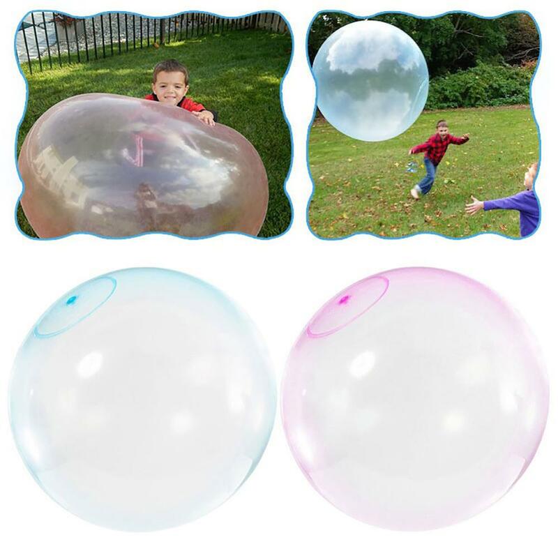 1 Uds bolas de burbujas suaves Squishys aire y agua llenos de globos soplan para niños Juegos de verano al aire libre bebé baño juguetes de globo