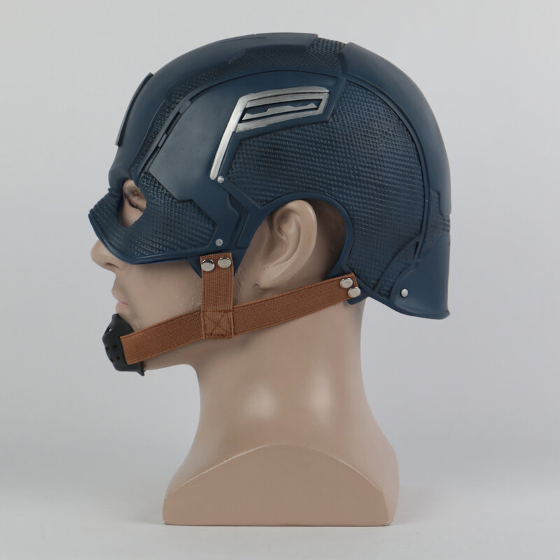 Máscara de Capitán América Civil War, casco de Halloween, máscara de látex, disfraz de Cosplay