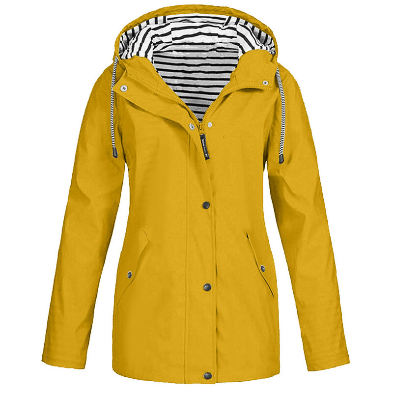 Womail Herbst 2019 Winter Frauen Jacken Mantel Warme Solide Regen Jacke Outdoor Plus Wasserdicht Mit Kapuze Regenmantel Winddicht 9,3