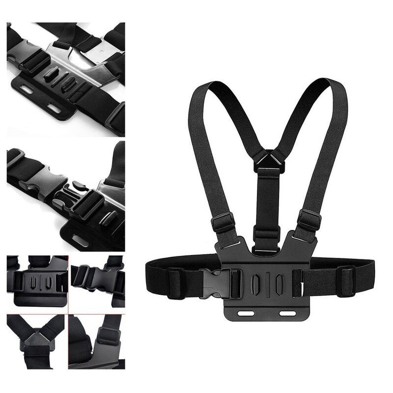 Brustgurt Berg Gürtel für Gopro Hero 8 7 6 5 Schwarz Xiaomi Yi 4K Action Kamera Chest Mount harness für Go Pro SJCAM SJ4000 Cam