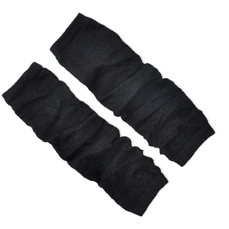 Перчатки женские вязаные, без пальцев, с длинным рукавом