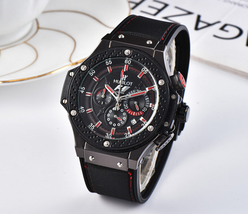 HUBLOT marque de luxe quartz hommes montres montre à Quartz bracelet en acier inoxydable montre pour homme classique robe d'affaires montre pour hommes