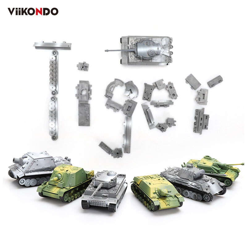 Viikondo Pcs Toy Tank Playset Scale Diy Assembly Military Model