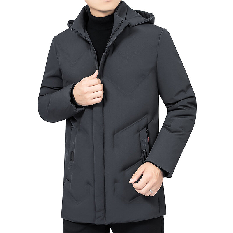 Winter Parka for Men Long Thick Warm Hooded Jacket 2020 Casual Outwear Windproof Coat Size L-4XL Mens Clothing ropa de hombre