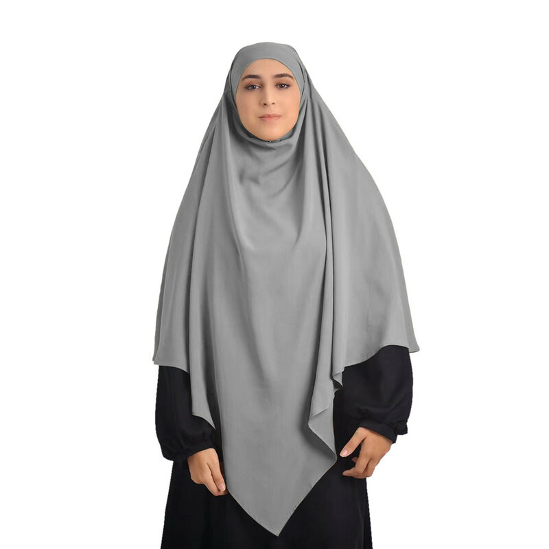 Hijab Long à une Couche pour Musulman, Vêtement Islamique de Haute Qualité, Niqab Burqa, pour Prière Modeste, pour Eid Ramadan, Nouveau