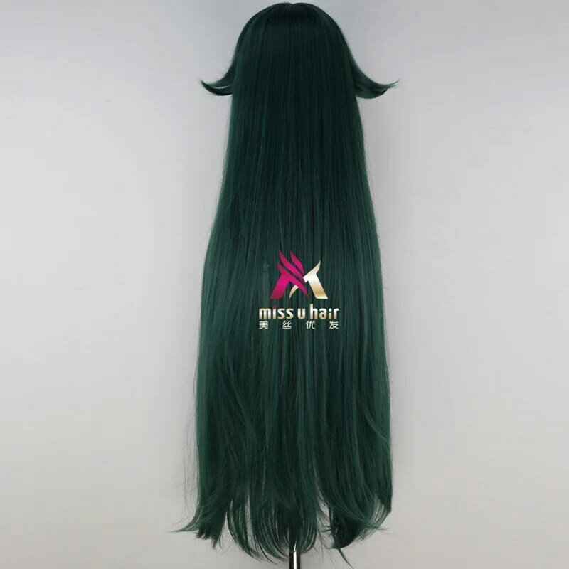 일본 게임 SaYa No Uta 여성 Saya cosplay 가발 Saya 역할 놀이 긴 녹색 머리 가발 의상 + 가발 모자