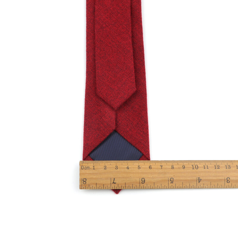 Corbata de algodón de lana para hombre, trajes informales de moda suave y brillante, corbatas delgadas de 6cm, regalo de boda de negocios