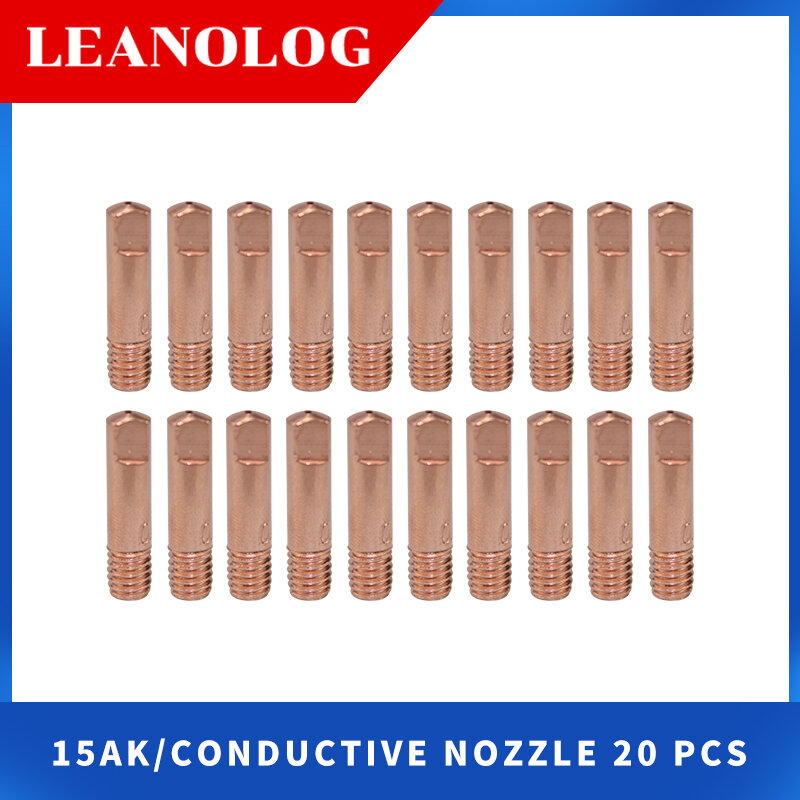 35Pcs 15AK Welding Torch Consumables 0.6mm 0.8mm 1.0mm 1.2mm MIG Torch Gas Nozzle Tip Holder of 15AK MIG MAG Welding Torch