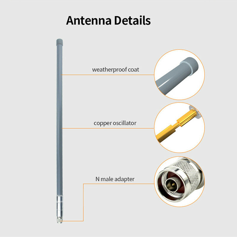 Открытый LoRa Helium Miner Wi-Fi антенна 868 МГц 915 МГц N-J Коннектор с высоким коэффициентом усиления 8dBi RAK водонепроницаемый для модема-маршрутизатора Lorawan