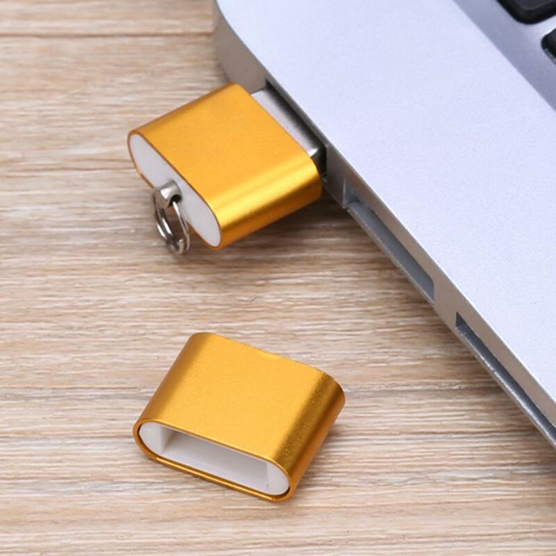 Mini adaptador de aleación de aluminio USB 2,0 T Flash TF Micro SD lector de tarjetas de memoria para PC/ Mac accesorios de tarjeta de memoria de ordenador