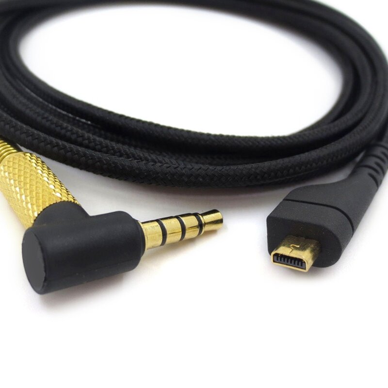 Cable de Audio de nailon para auriculares de juegos, repuesto de 2023mm para steelseries Arctis 3/5/7/Pro, laptop2m de largo, novedad de 3,5