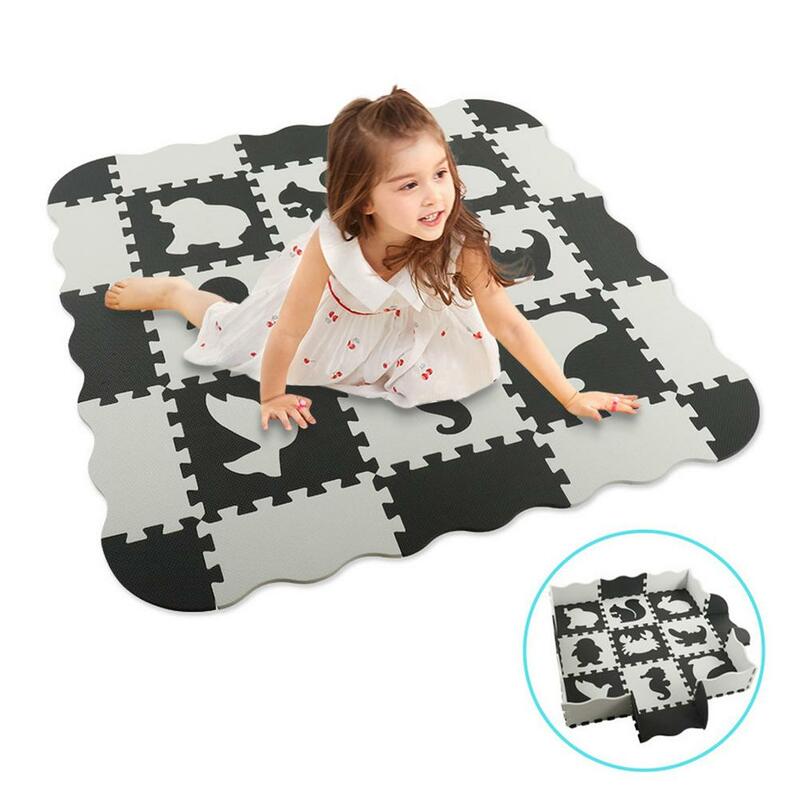 Alfombra de juego de rompecabezas de espuma EVA para bebé, alfombra de ejercicio entrelazada de caballo de Troya, azulejos, alfombra para niños, Each30cmX30cm