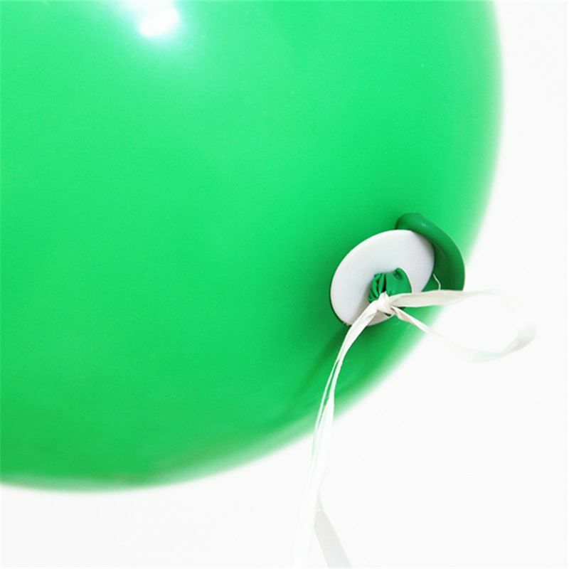 C5AA 50 Balloon Helium With Polyband White Balloon Strap With Quick Release Balloon Closure