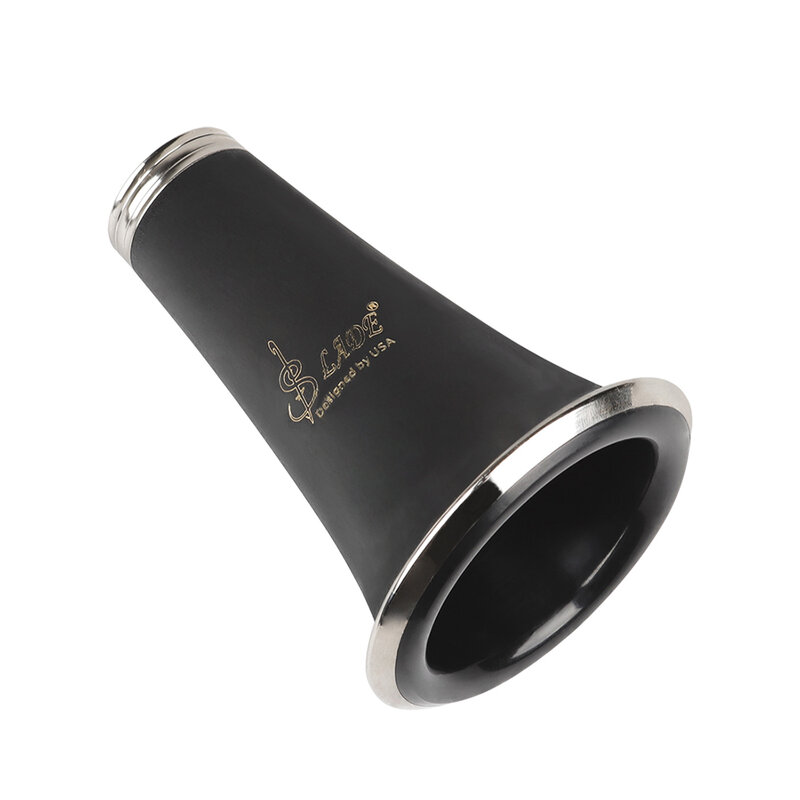 Tubo a campana per clarinetto universale Bb tubo per altoparlante in bachelite nera altoparlante per clarinetto portatile parti e accessori per strumenti a fiato