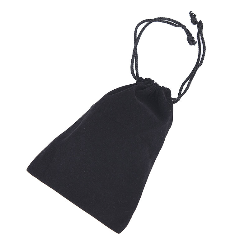 1pcs Black Dice Bag Toy Jewelry Bag Mini Drawstring Package For Playing Cards Velvet Tarot Card Storage Bag