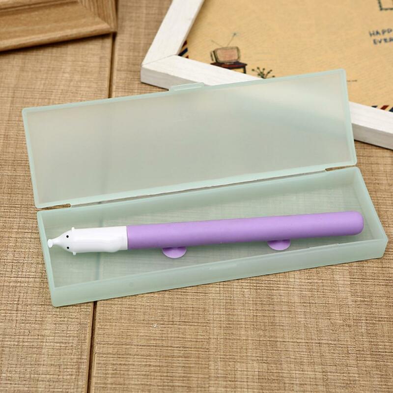 Mode Transparante Frosted Grote Capaciteit Pen Box Etui Briefpapier Houder