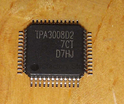 LCD 전력 증폭기 오리지널 1 피스/묶음, TPA3008, TPA3008D2PHPR, TPA3008D2, HTQFP48, ICWholesale, 원 스톱 디스트리뷰션 리스트