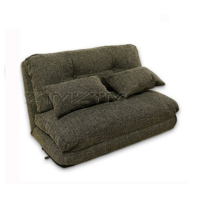 Criativo tatami algodão tecido de linho dobrável sofá moda preguiçoso sofá personalidade sofá cama