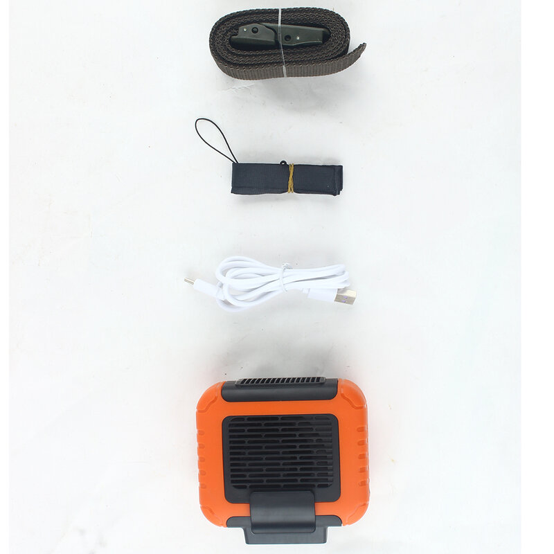 Ventilador colgante de cintura, Mini ventilador de carga USB con batería de recarga, ventilador eléctrico usable Ultra silencioso