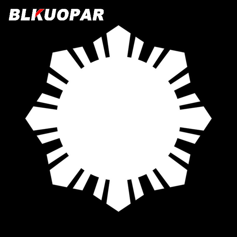 BLKUOPAR สำหรับฟิลิปปินส์ธง Sun Silhouette รถสติกเกอร์รถจักรยานยนต์ Decals ไวนิลอะนิเมะ Occlusion Scratch Accessorie