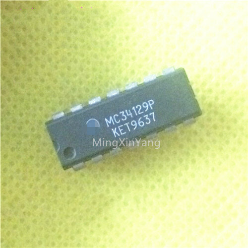 Chip ic circuito integrado mc34129p dip-14, 5 peças