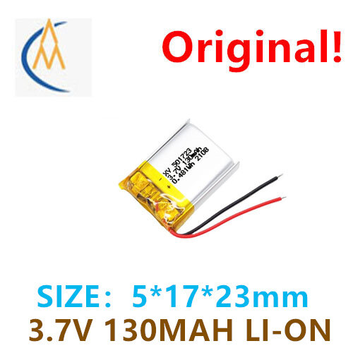 501723 polymer lithium battery 130mah intelligent wearable battery Bluetooth headset 3.7V 5c-8c high magnification