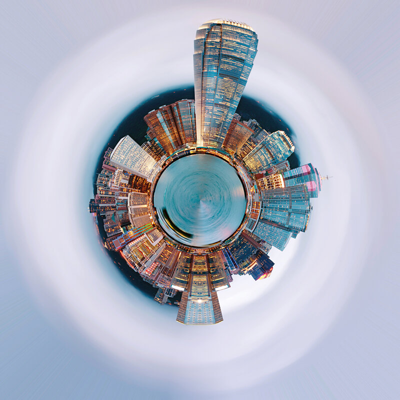 Цветной настенный гобелен с принтом, 360 градусов, города и пейзажи, гобелен M132